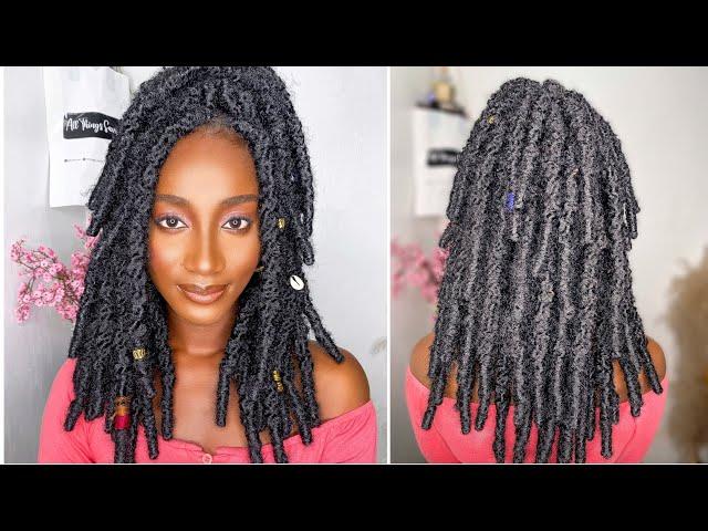 CHUNKY CROCHET FAUX LOCS | PROTECTIVE STYLE | All Things Savvy 12” Sheila Locs | www.atsavvy.com