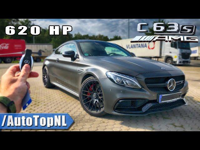 Mercedes C63 S AMG Coupe 620HP Elmerhaus REVIEW POV on AUTOBAHN by AutoTopNL