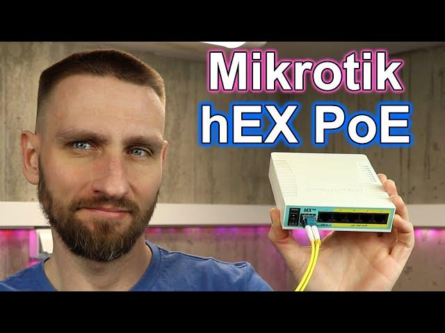 Mały router z gigabitowymi portami PoE - Mikrotik hEX PoE (RB960PGS)