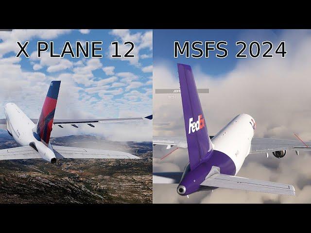 X Plane 12 vs MSFS 2024 flying experience and physics comparison