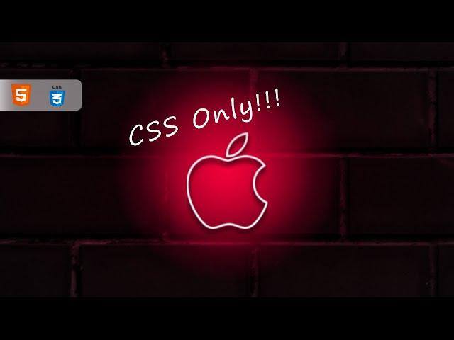 CSS Glowing Icon Animation Effects | CSS Neon Glow Effect Animation