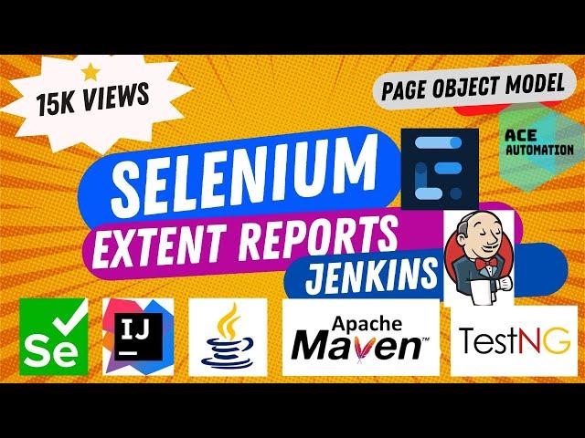 Selenium + Java + Extent Reporting + Jenkins + TestNG - Page Object Model - Intellij Setup