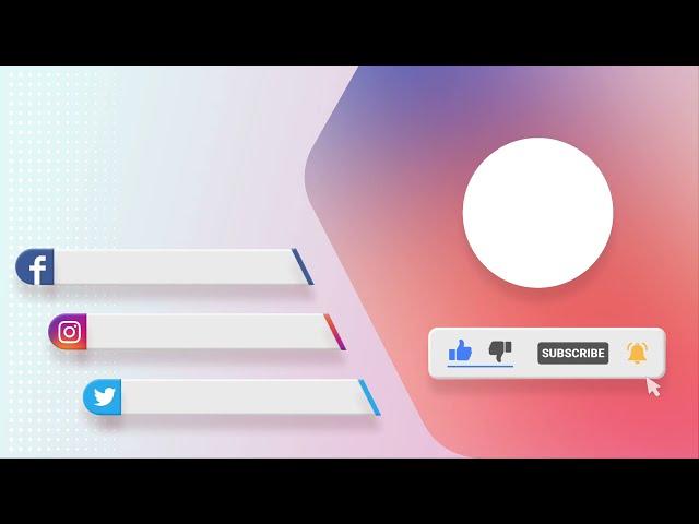 SOCIAL MEDIA OUTRO | OUTRO WITHOUT TEXT | ROYALTY FREE OUTRO | YT FREE | BEST OUTRO TEMPLATES