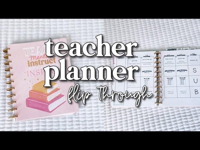 Teacher Planner Flip Through 2023 | Happy Planner DIY Inserts