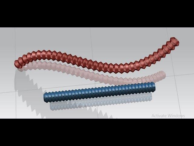 #Flexible Pipe with new method in #NX