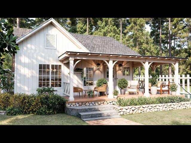 This LITTLE Farm House Has EVERYTHING! Cozy & Elegant