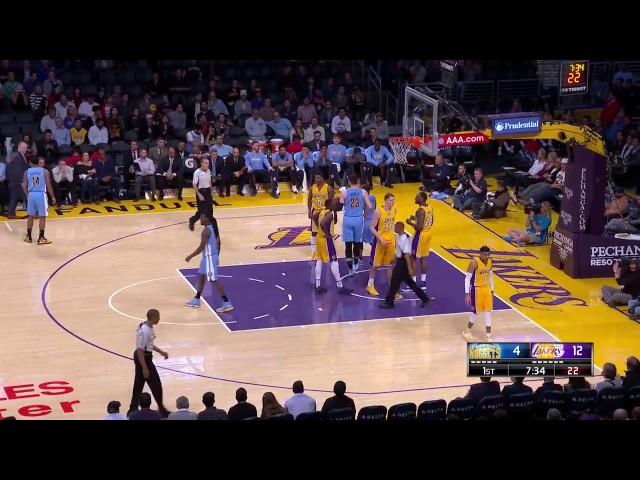 Timofey Mozgov vs Nuggets. 31.01.2017