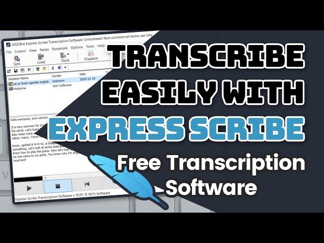 Transcribe Faster with Express Scribe FREE Transcription Software | Audio to Text Tutorial