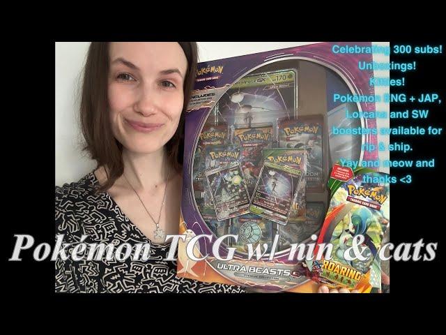 pokegirlnin & kitties vs Pokémon TCG  - opening Ultra Beasts Pheromosa GX Collection