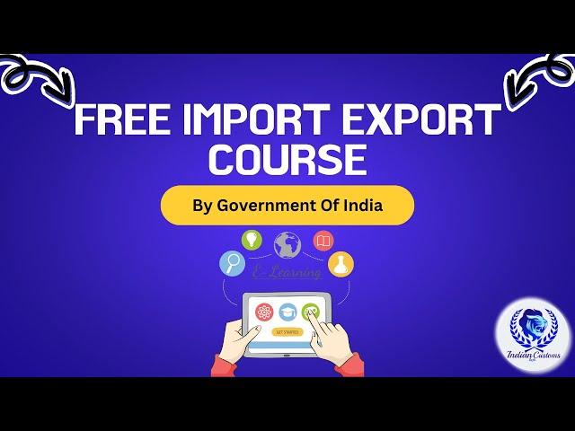 Free Import Export Course By Government Of India