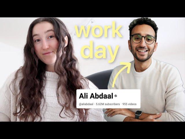 A Day In My Life Working For Ali Abdaal - YouTube Scriptwriter