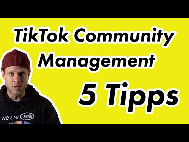  TikTok Community Management – 5 Tipps | #Fragdendan #einfachdan