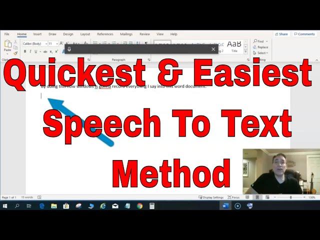 Easiest Speech To Text Dictate Method Windows 10, Microsoft Word Office Products Dictation