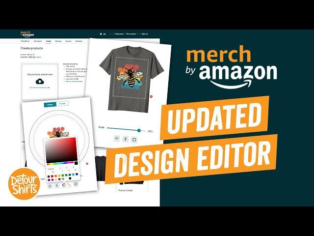 Merch by Amazon's Newest Design Editor | See What All The New Changes Are | A Step by Step Tutorial.