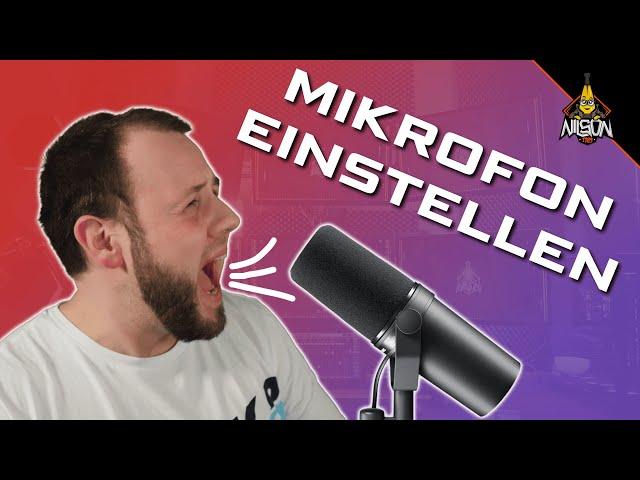 SO stellt ihr euer MIKROFON richtig ein | Twitch & YouTube