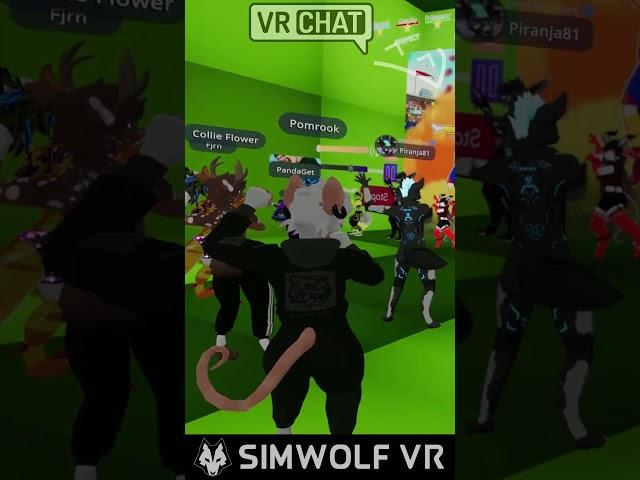 VRChat Dance Party SlimeVR FullBodyTrackers wakawaka This Time for Africa by SIMWOLF VR #simwolfvr