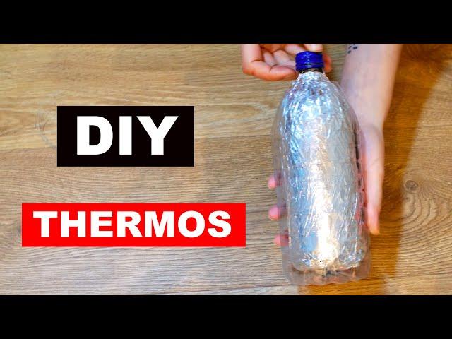 DIY THERMOS | Make your own THERMOS flask in less than 1 min | اصنع ترمسًا مؤقتًا سهلًا من صنعك