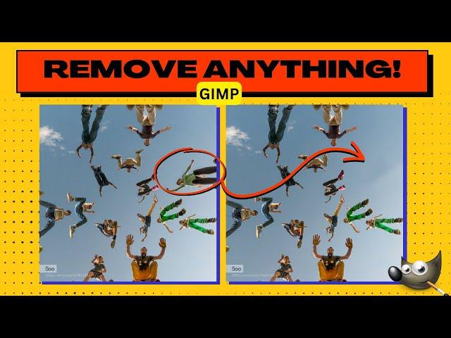 How to REMOVE ANYTHING from Photos Using GIMP (Remove People or Objects)