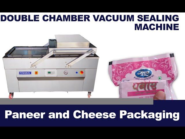 Powervac - Automatic Paneer Vacuum Packing Machine DCH-650 #vacuumsealer #vacuumpackaging