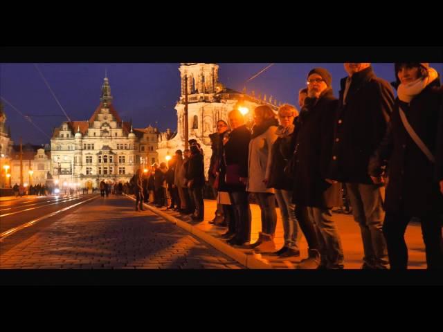 Dresden Hand in Hand - Menschenkette 2016 #13februar