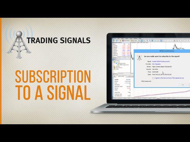 Subscribe to a trading signal in MetaTrader 4/5