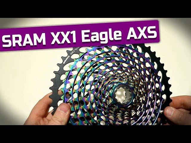 Rainbow 12spd Cassette - SRAM XX1 Eagle AXS 12 Speed 10-50t XG-1299 Cassette Feature Review & Weight