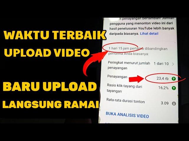 waktu terbaik upload video di youtube bikin view melejit