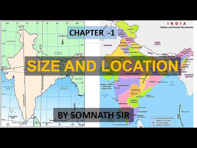 Indian Geography chapter -1 | Size and Location of India | WBCS | Somnath Sir