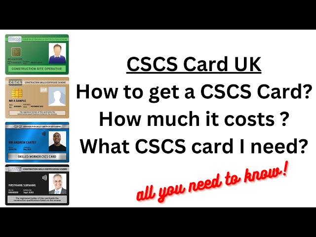 CSCS Card UK 2023 | CITB Health & Safety Test | How to Get a CSCS Card | How much CSCS Card Cost