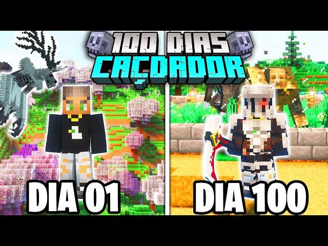 SOBREVIVI 100 DIAS COMO UM CAÇADOR CONSTRUINDO UM ZOOLÓGICO DE MONSTROS MINECRAFT - O FILME