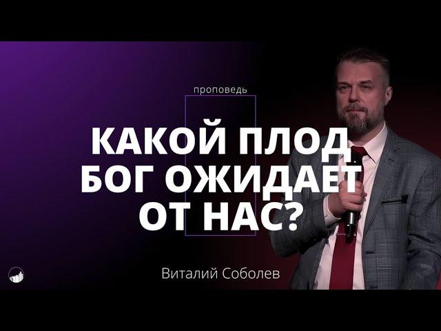 Проповедь «Какой плод Бог ожидает от нас?» | Виталий Соболев | 29.09.2024