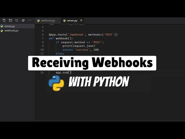 How to Receive Webhooks with Python