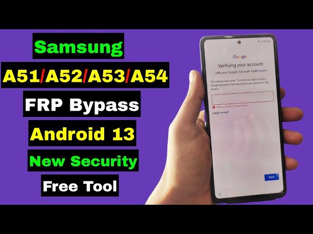 Samsung A51/A52/A53/A54 FRP Bypass Android 13 New Security | Without Apk Install | No TalkBack