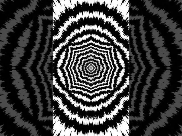 Monochrome Hypnosis: A Mesmerizing Black and White Illusion. #illustration #trippy #shorts