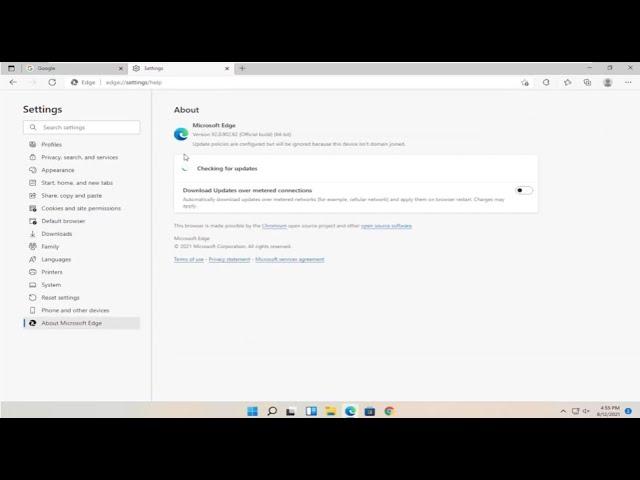How To Update Microsoft Edge Browser In Windows 11