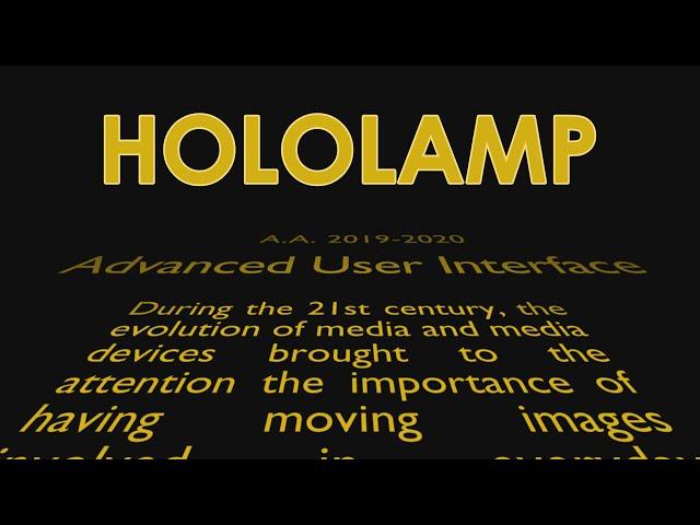 Hololamp || Advanced User Interfaces