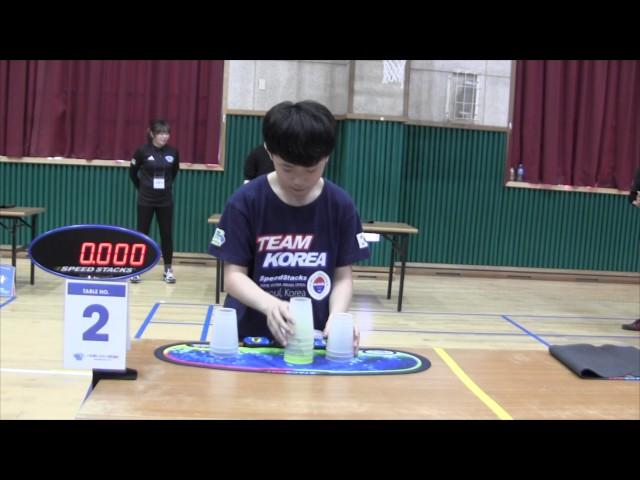 Individual 3-6-3 Sport Stacking World Record 1.784 (Hyeon Jong Choi)