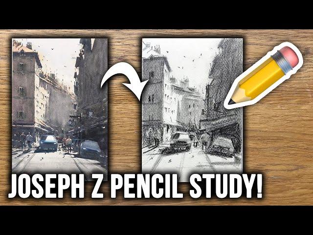 Watercolor to Pencil - Joseph Zbukvic Study ️