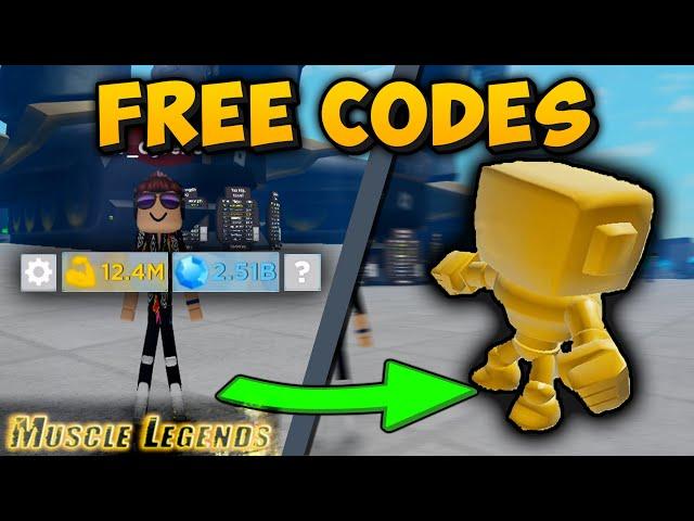 ALL FREE GEMS AND PET WORKING CODES IN ROBLOX MUSCLE LEGENDS 2024