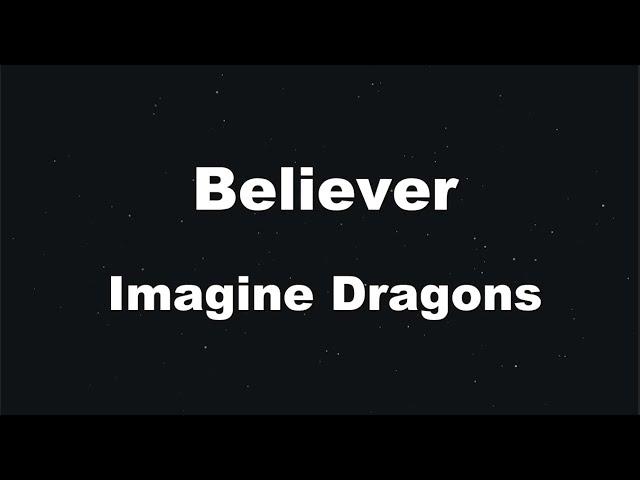 Karaoke Believer - Imagine Dragons 【No Guide Melody】 Instrumental