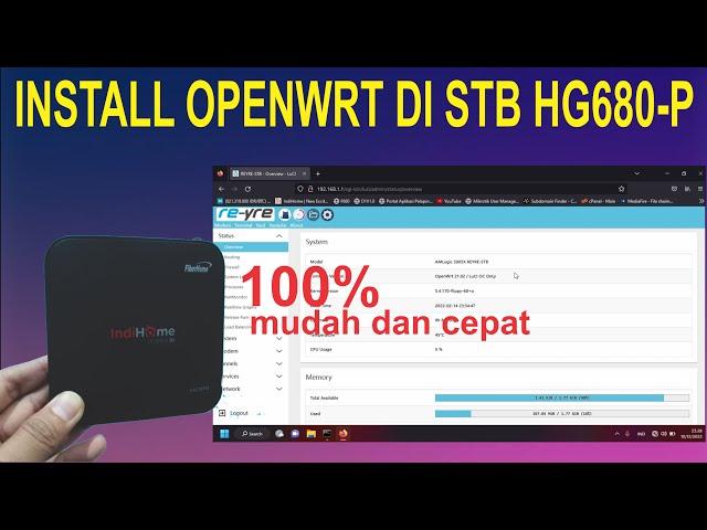 Install OpenWRT di STB Bekas Indihome HG680-P