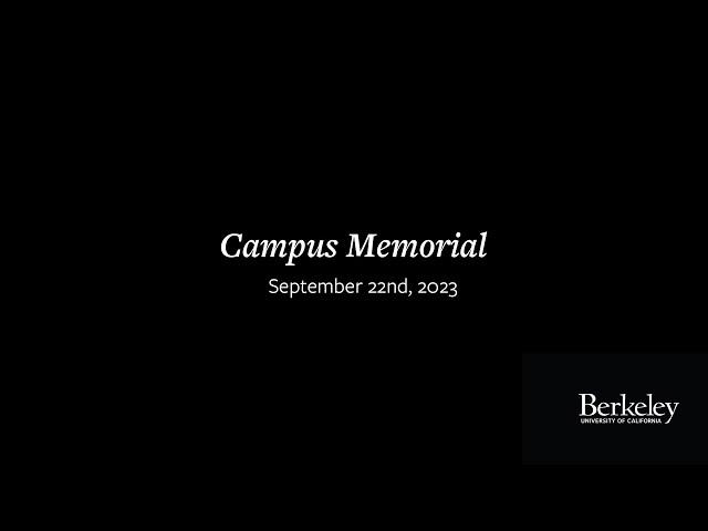 UC Berkeley Campus Memorial 2023
