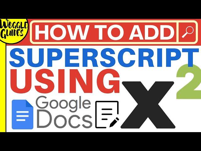 Google Docs   Superscript