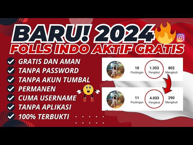 Followers Akun Indonesia Aktif! Cara Menambah Followers Instagram Gratis Permanen 2024