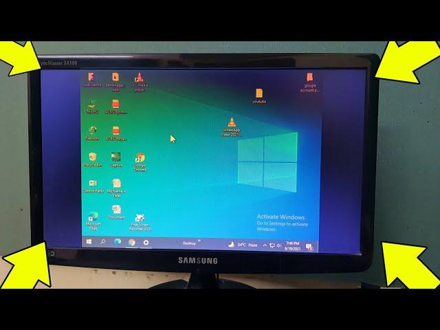 Why The Desktop Is Not Fullscreen | Computer Display Full Screen Problem | Fix Black Bars On Desktop