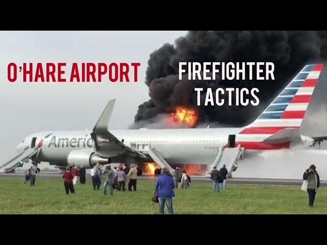 ARFF Firefighter Tactics at O'Hare Airport Fire