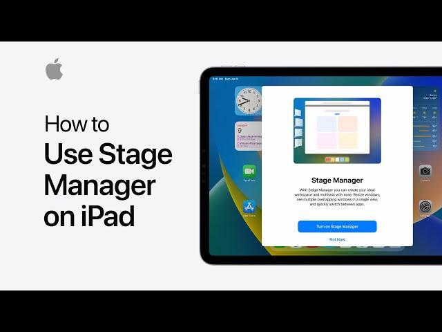 How to use Stage Manager on iPad | Apple Support