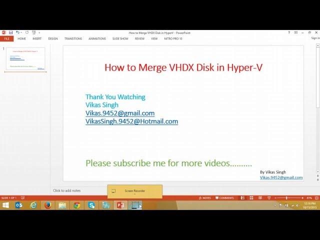 How to Merge VHDX Disk in HyperV