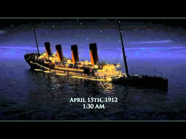 RMS Titanic breaking up sequence