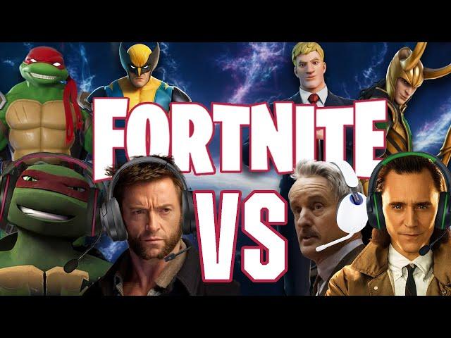 Fortnite Battle For The Multiverse | Raphael & Wolverine vs Loki & Mobius